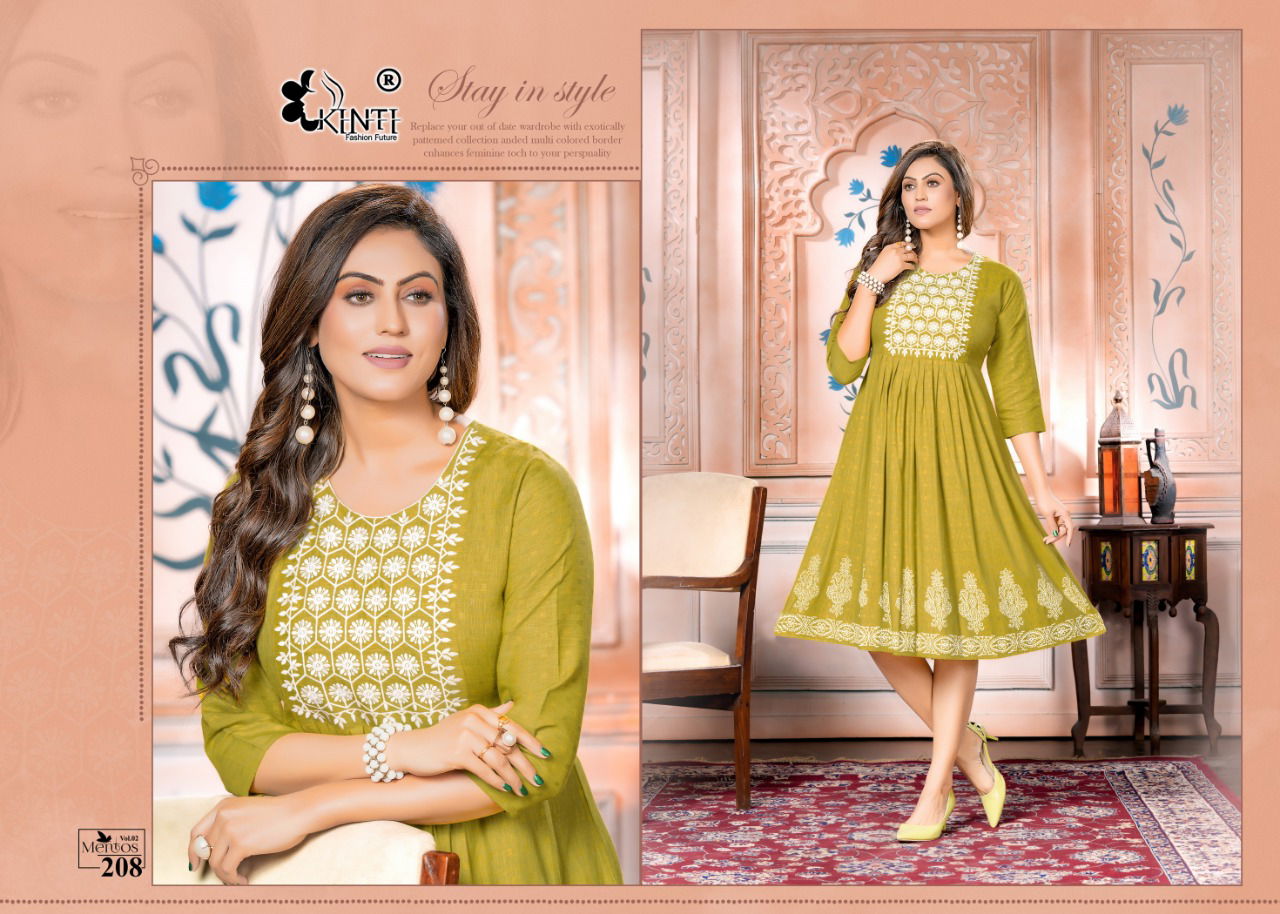 Mentos Vol 2 By Kinti Designer Anarkali Kurtis Catalog